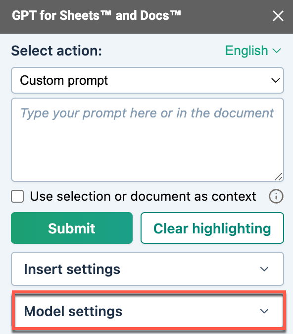 The field indicates the current max response size of your model.